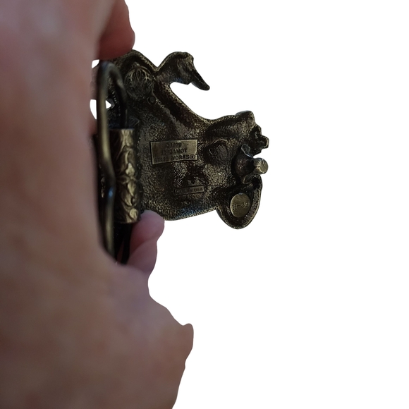 BERGAMONT 1979 MOTORCYCLE DESIGN BELT BUCKLE - Picture 6 of 6